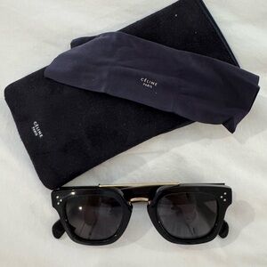 Celine Black Classic Round Sunglasses